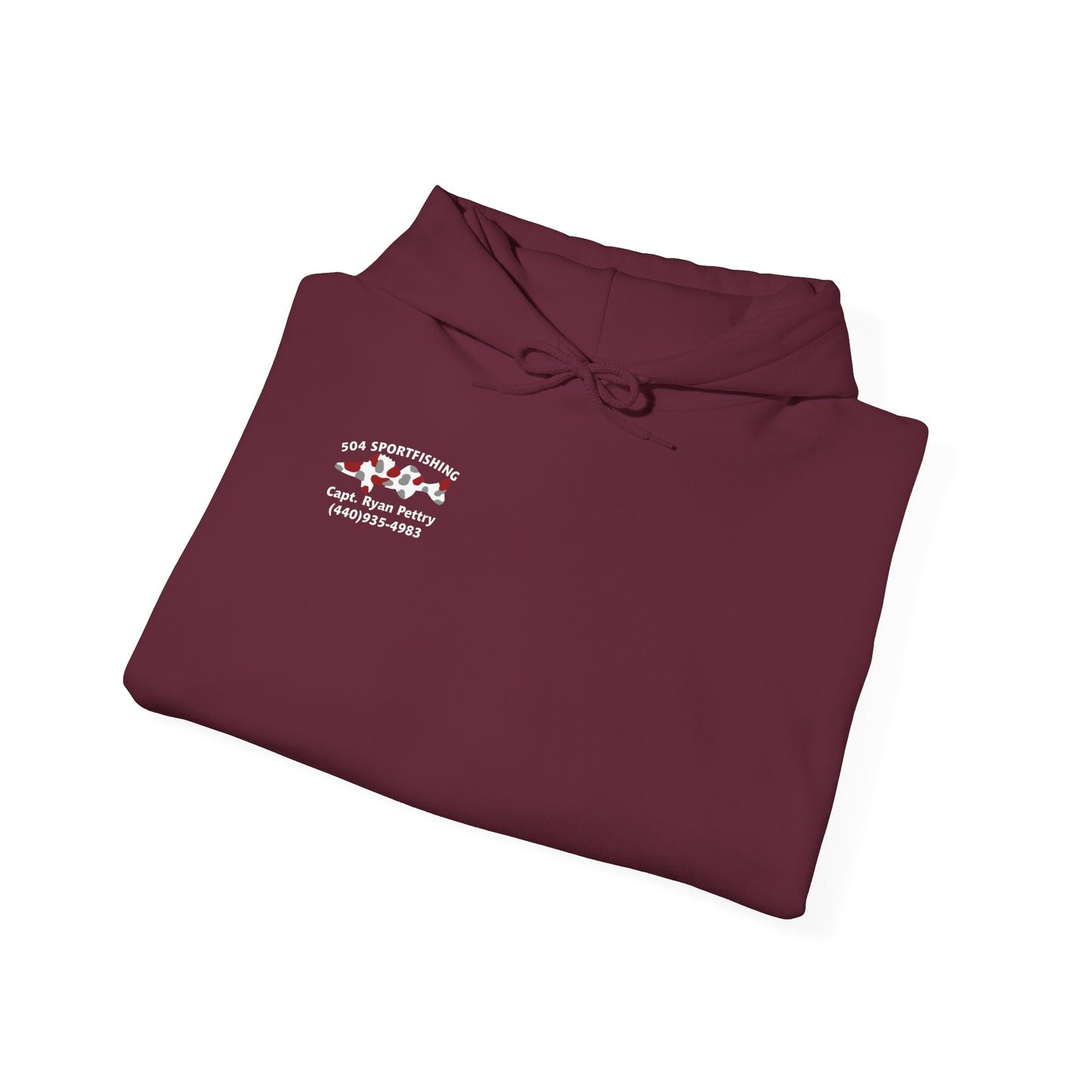 504 Sportfishing Red Logo Hooded Sweatshirt