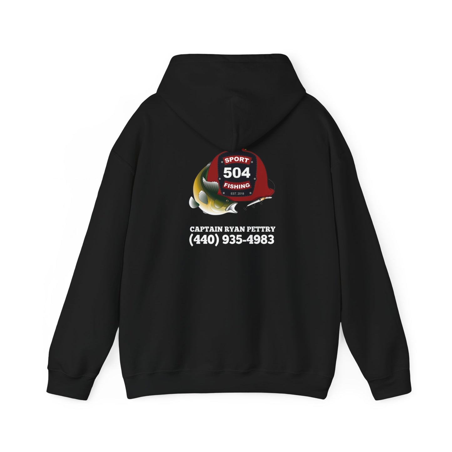 504 Sportfishing Red Logo Hooded Sweatshirt