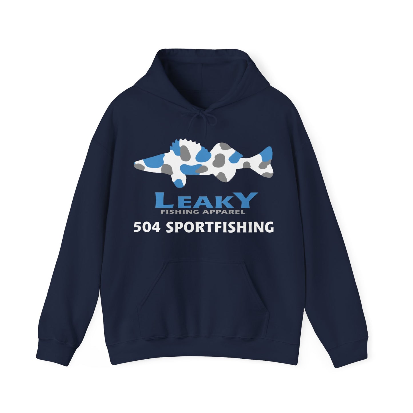 504 Sportfishing Blue Walleye Hoodie