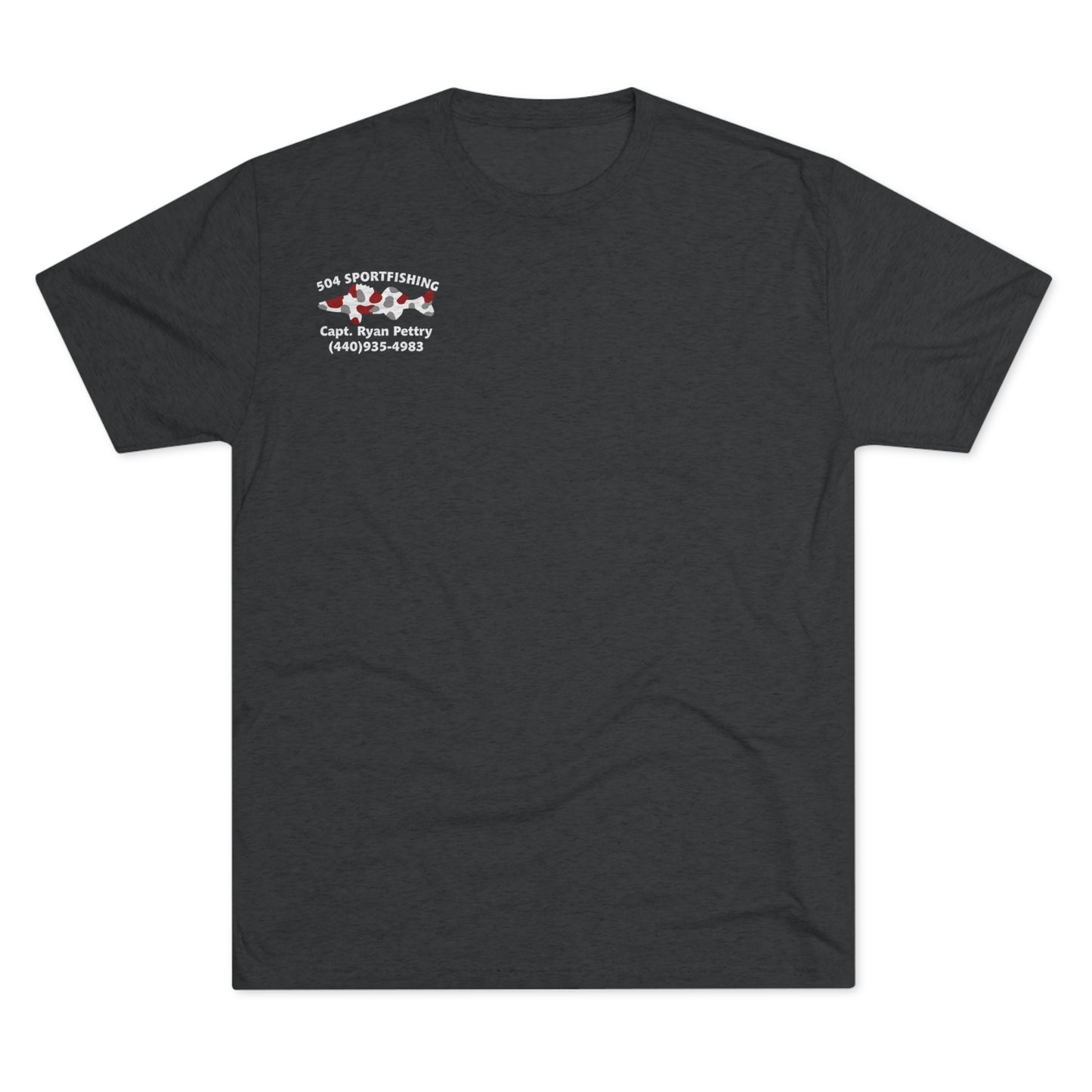 504 Sportfishing Red Logo Crew Tee