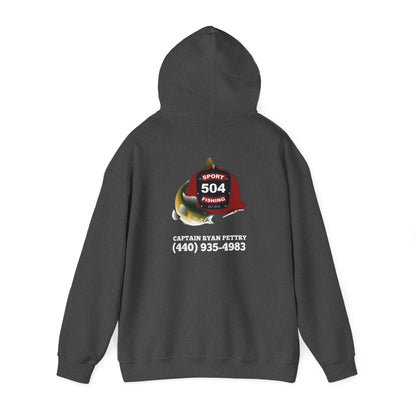 504 Sportfishing Red Logo Hooded Sweatshirt