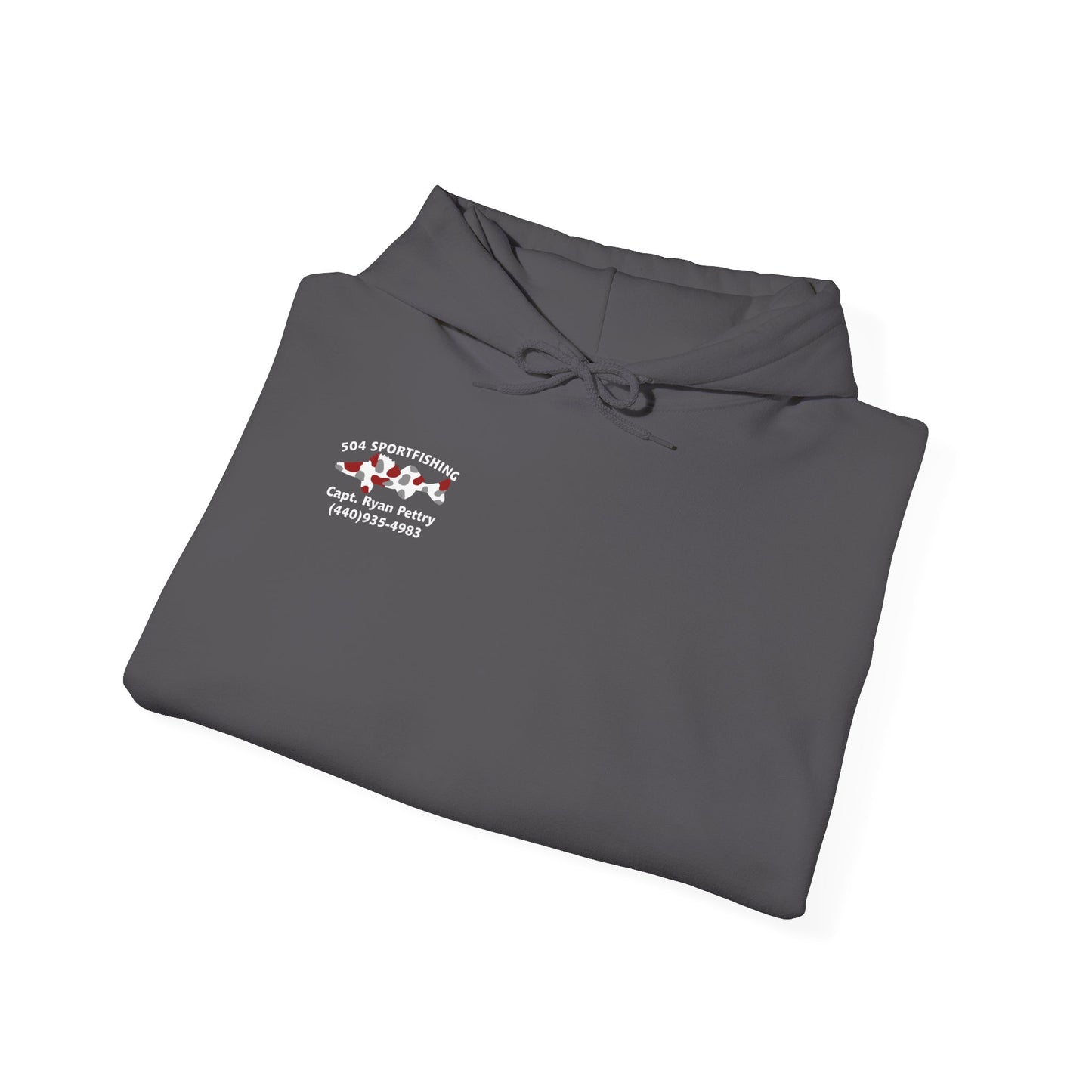 504 Sportfishing Red Logo Hooded Sweatshirt