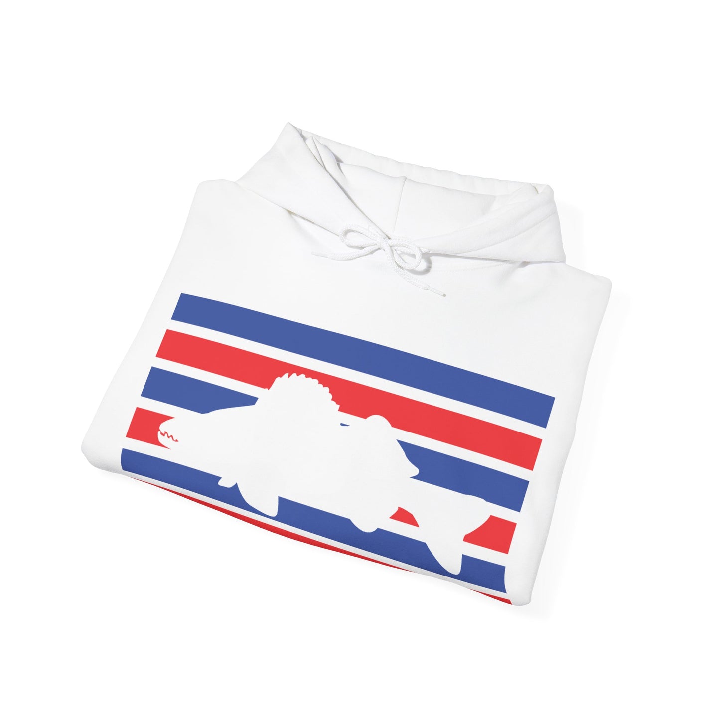 Walleye Hoodie Red White and Blue