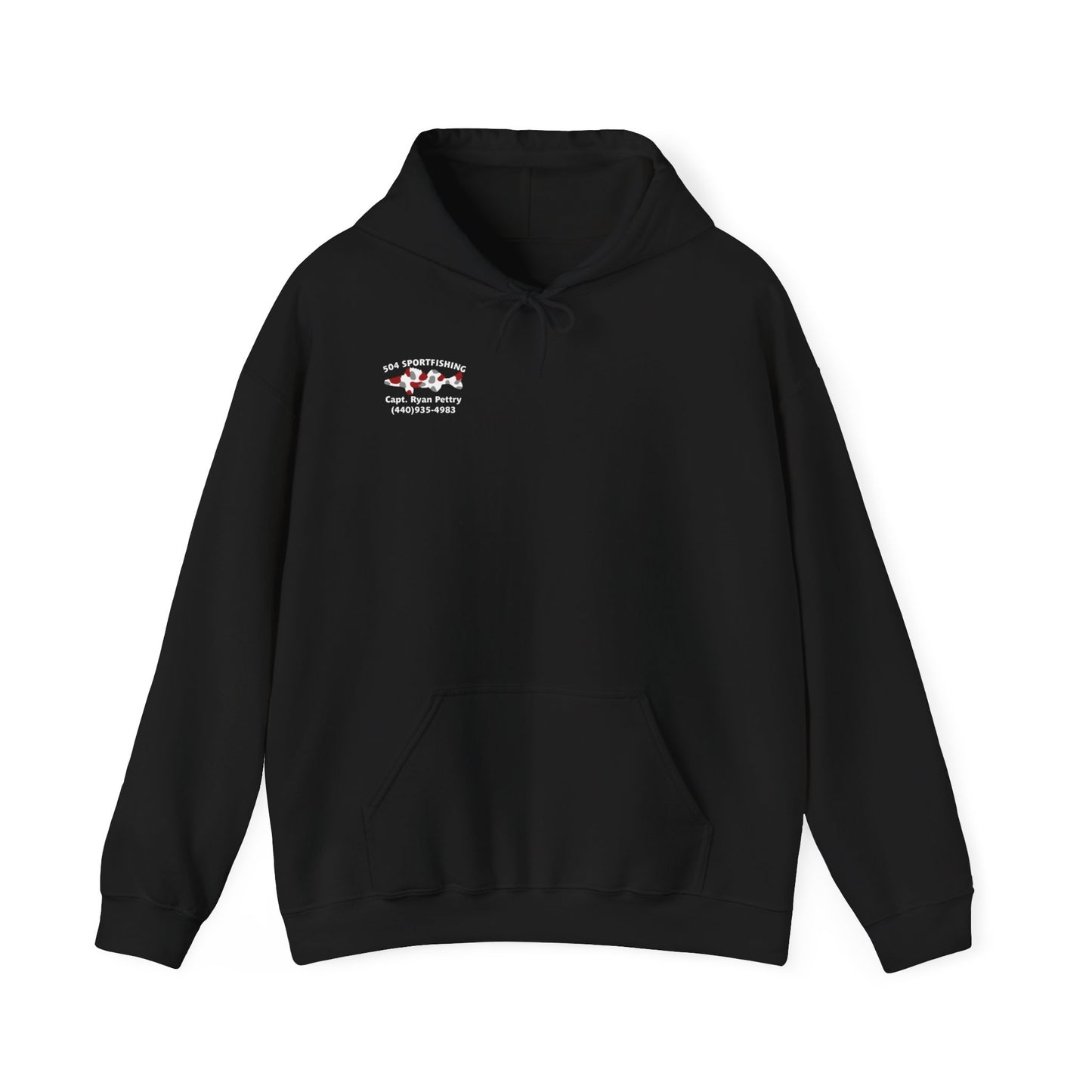 504 Sportfishing Red Logo Hooded Sweatshirt