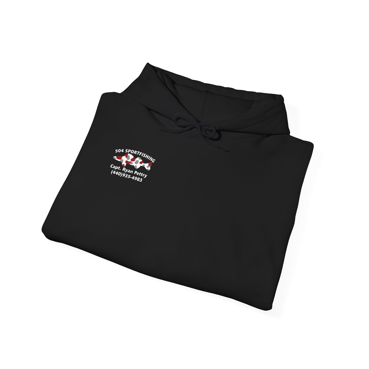 504 Sportfishing Red Logo Hooded Sweatshirt