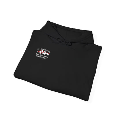 504 Sportfishing Red Logo Hooded Sweatshirt