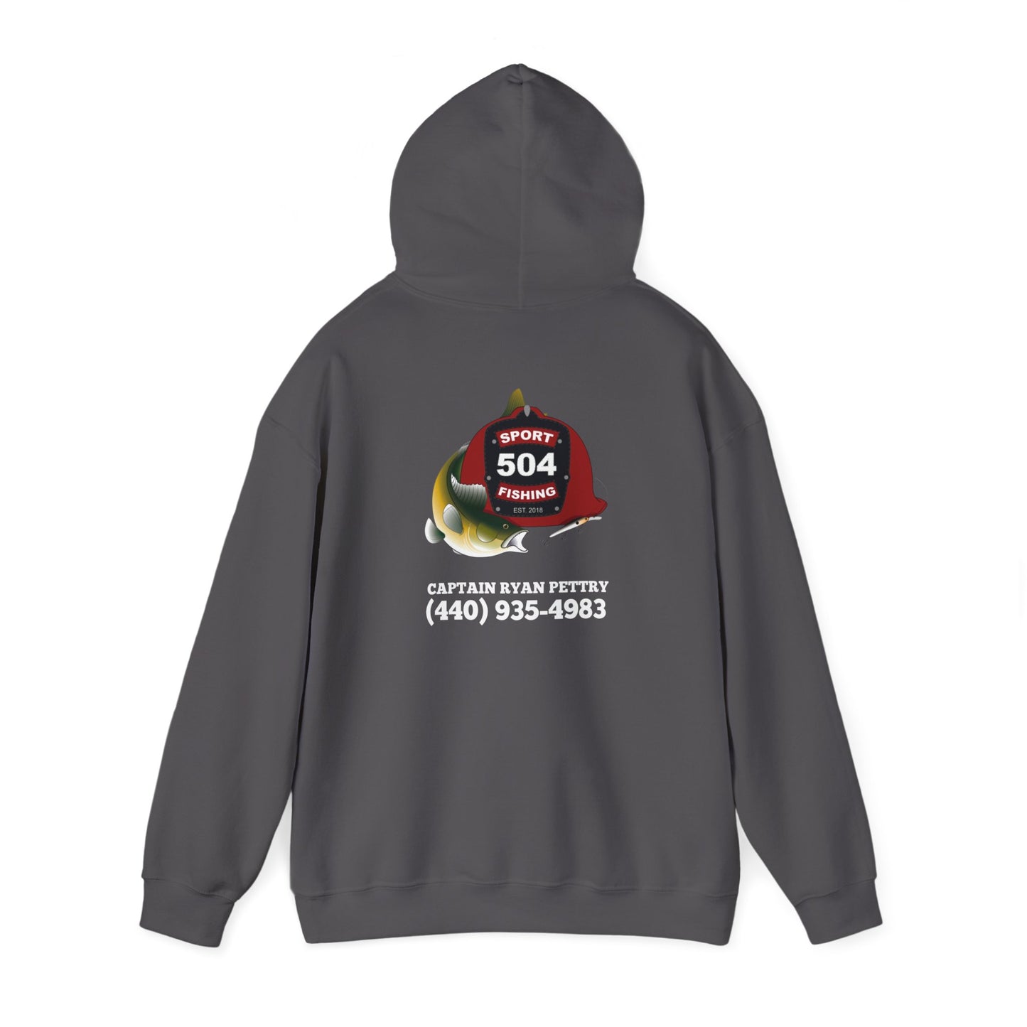 504 Sportfishing Red Logo Hooded Sweatshirt