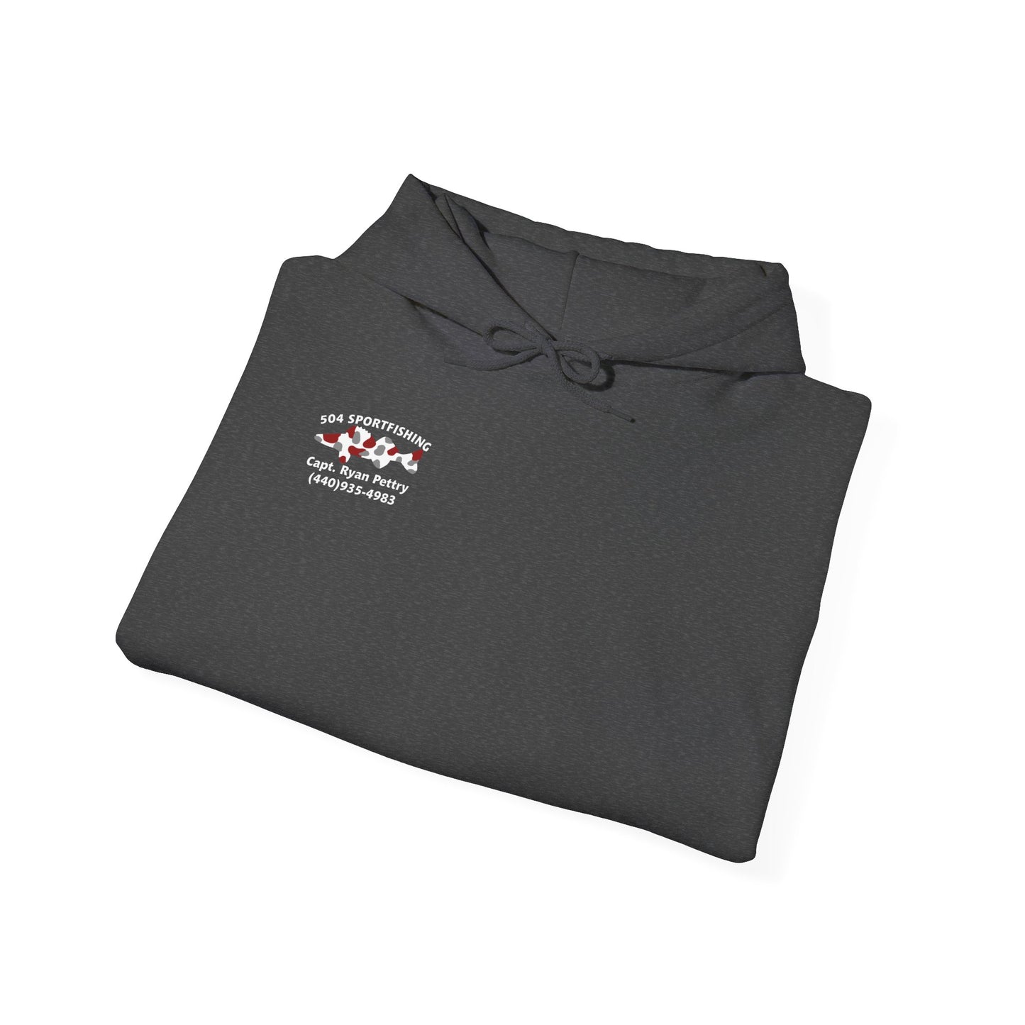 504 Sportfishing Red Logo Hooded Sweatshirt
