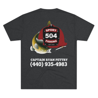 504 Sportfishing Red Logo Crew Tee