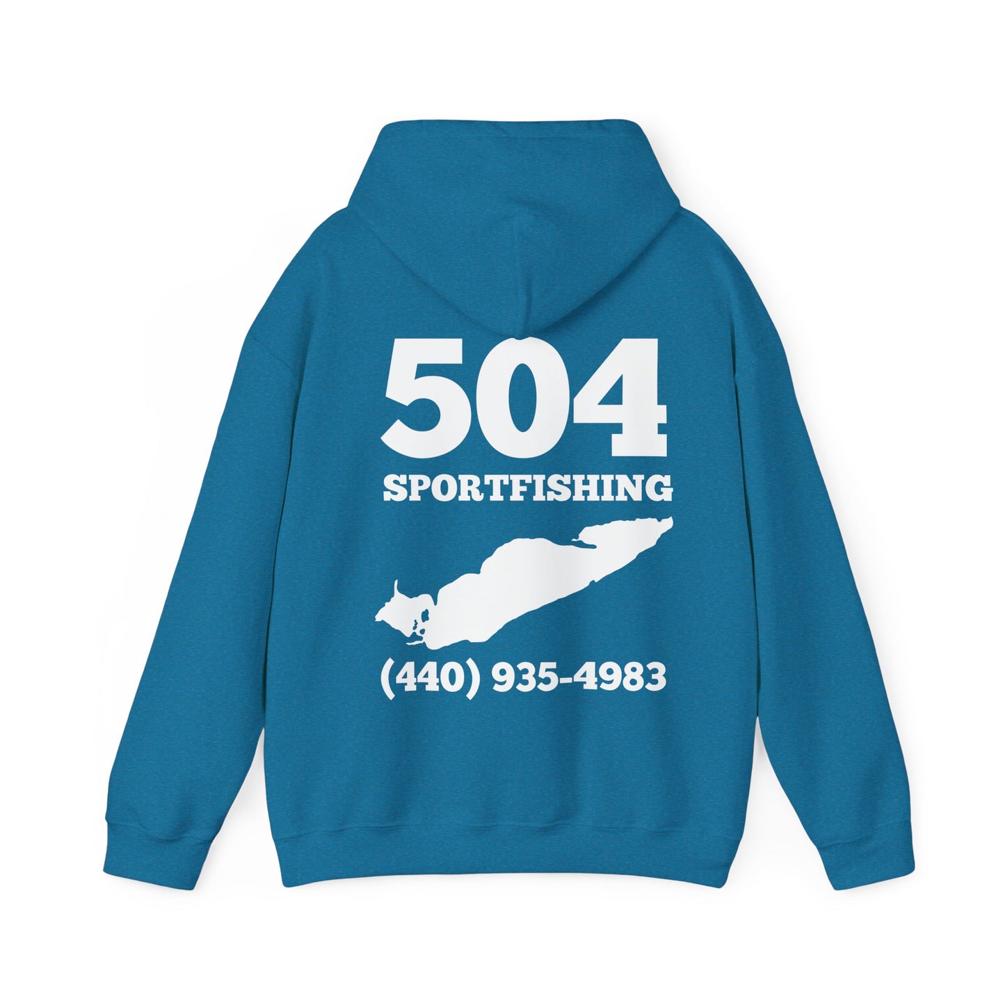 504 Sportfishing Blue Walleye Hoodie