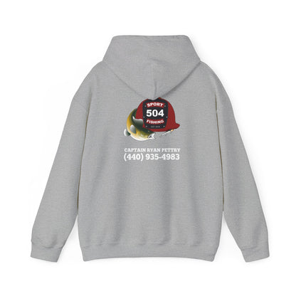504 Sportfishing Red Logo Hooded Sweatshirt