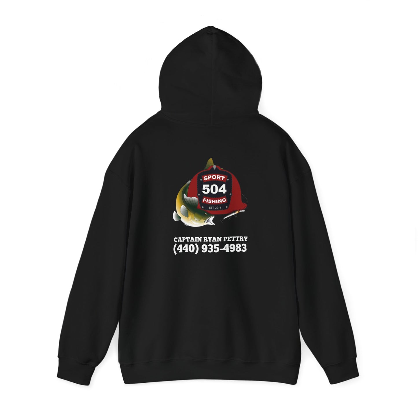 504 Sportfishing Red Logo Hooded Sweatshirt