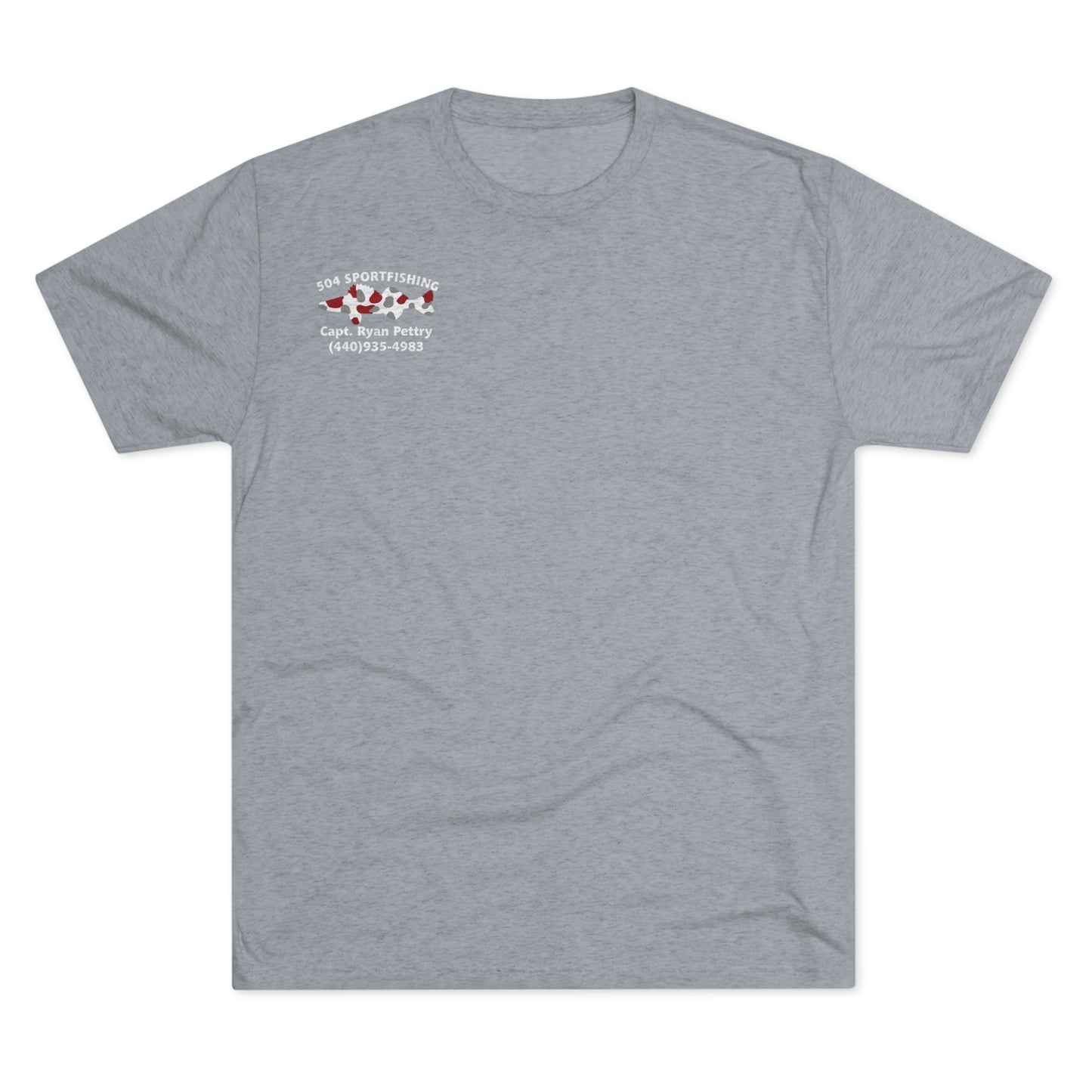 504 Sportfishing Red Logo Crew Tee