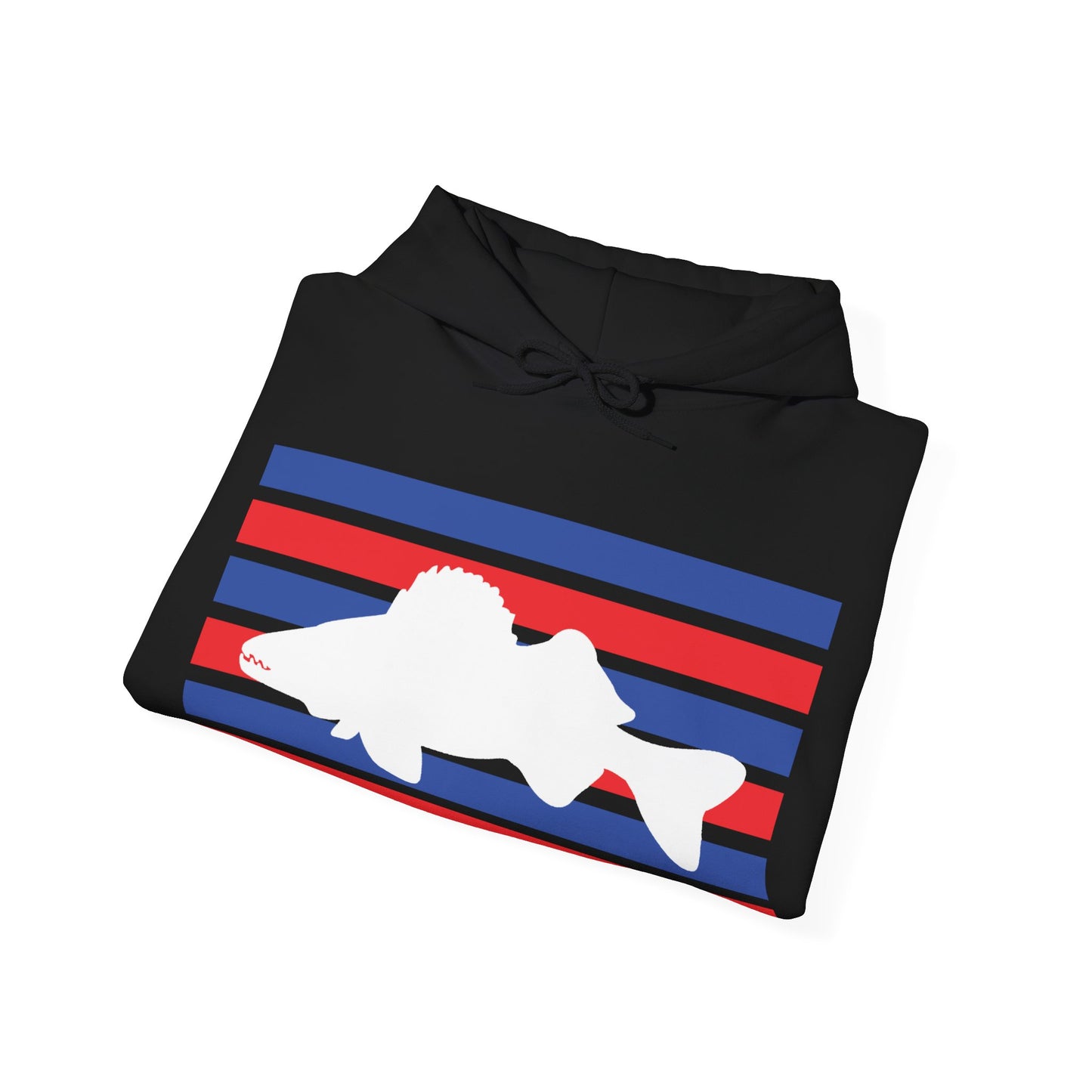 Walleye Hoodie Red White and Blue